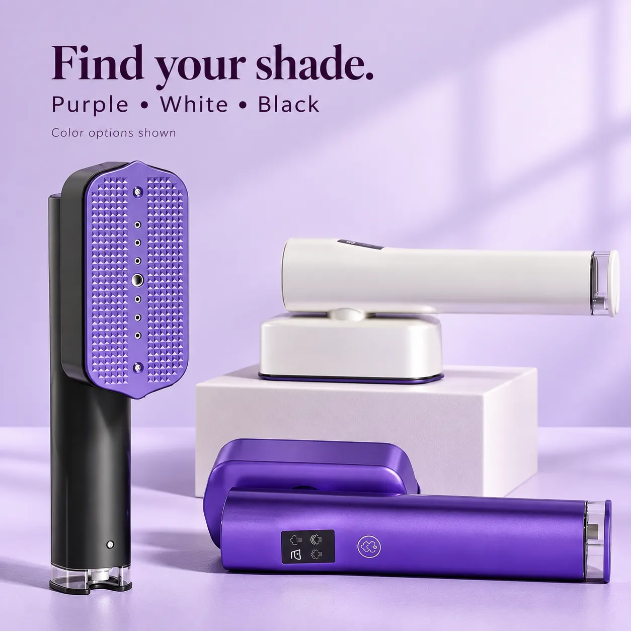 UltraSmooth Garment Steamer in Purple, White and Black